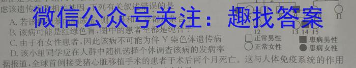 2023年山西中考押题卷（二）生物
