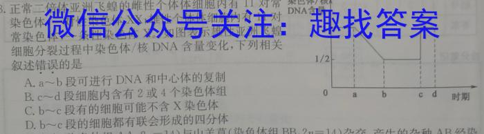 衡中文化2023年衡水新坐标·信息卷(五)生物