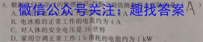 2023年重庆大联考高二年级4月期中考试（23-417B）f物理