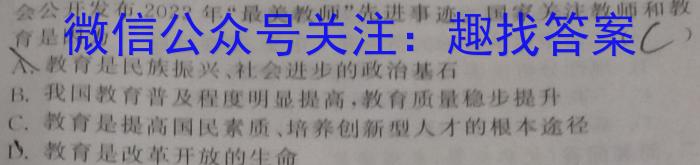 2023年河北大联考高三年级4月联考（478C·HEB）政治1