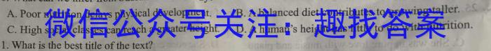 皖智教育安徽第一卷·2023年安徽中考第一轮复习试卷(十)英语