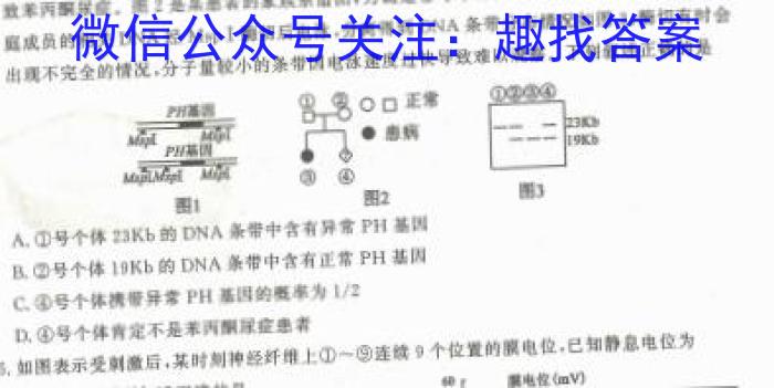 2023山西省一模高三3月联考生物