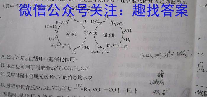 山西省2024届八年级下学期阶段评估（一）化学