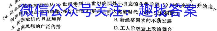 2023届重庆市高三第二次诊断性考试（重庆二诊）历史