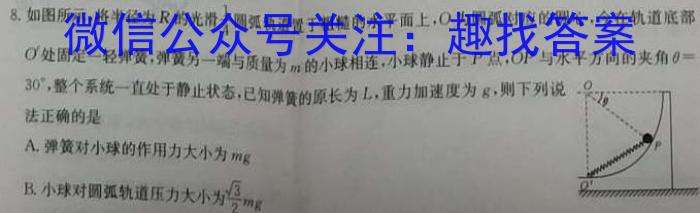 023届金学导航·信息冲刺卷(六)·D区专用q物理"