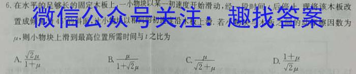 2023年湖北省新高考信息卷(五)物理`