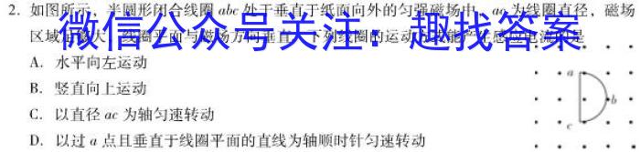 百师联盟2023届高三冲刺卷(二)2新高考卷物理`