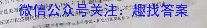 2023年陕西省西安市高三年级3月联考政治s