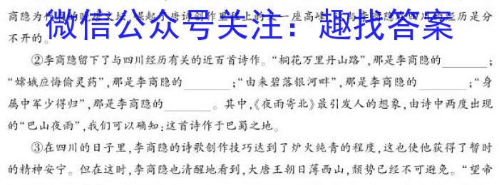 安徽省2022-2023学年度九年级阶段诊断【R- PGZX F- AH（六）】语文