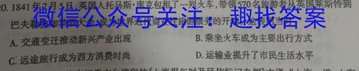 2023年河南省初中学业水平考试全真模拟(二)2历史