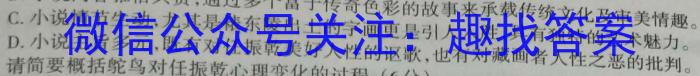 万唯中考2023年山西省初中学业水平考试（一）语文