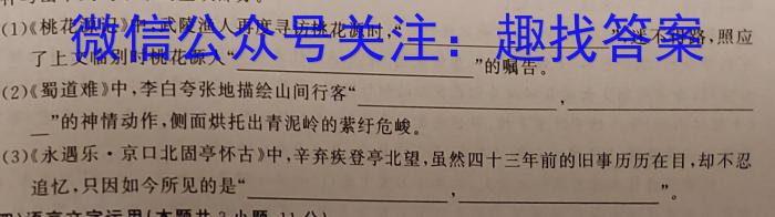 天一大联考·皖豫名校联盟2022-2023学年(下)高一年级阶段性测试(三)3语文