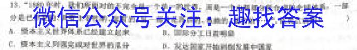 2023年山西省初中学业水平测试信息卷（二）历史试卷