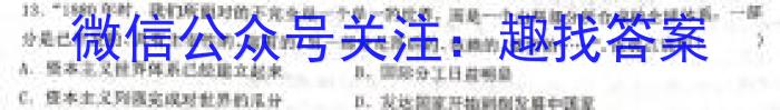 2023届名校之约·中考导向总复习模拟样卷 二轮(六)历史