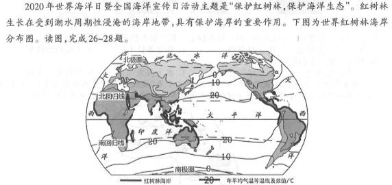 沧州市2023届高三年级调研性模拟考试.地理
