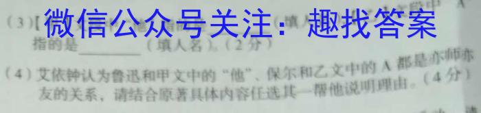 三海学地教育联盟2023年安徽省初中学业水平考试一模语文