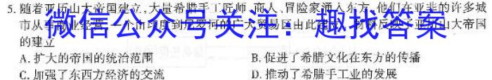 衡水金卷2022-2023下学期高二年级二调考试(新教材·月考卷)历史