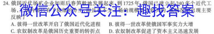 陕西省临渭区2023年九年级中考模拟训练(一)历史