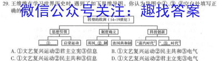 一步之遥 2023年河北省初中综合复习质量检测(五)5政治~