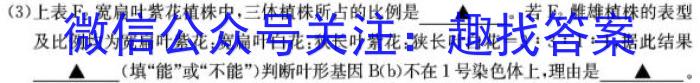 2023届全国普通高等学校招生统一考试(新高考) JY高三模拟卷(六)生物