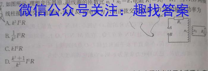 炎德英才大联考湖南师大附中2023届模拟试卷(一).物理