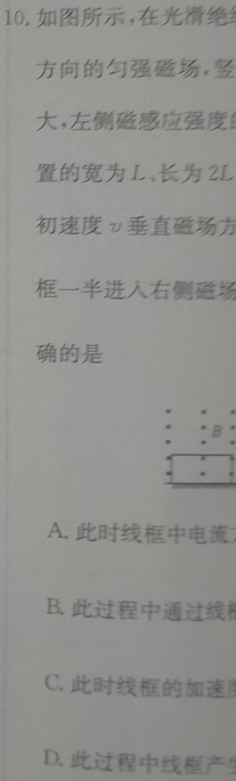 2023年普通高等学校招生全国统一考试·冲刺押题卷(新高考)(二)-物理