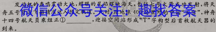 长郡、雅礼、一中、附中联合编审名校卷2023届高三月考试卷八8(全国卷)语文