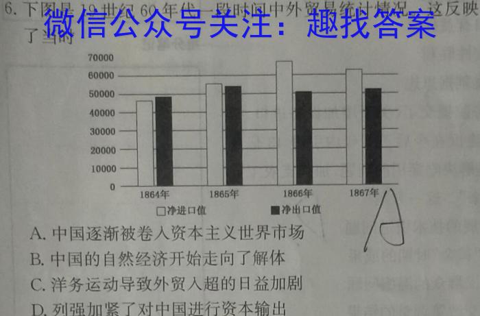 天一大联考 2023年高考全真冲刺卷(一)(二)历史