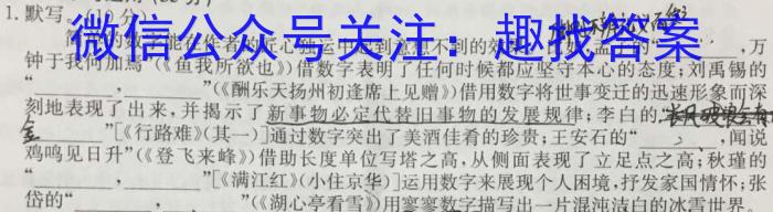 焦作市普通高中2022-2023学年(下)高一年级期中考试语文