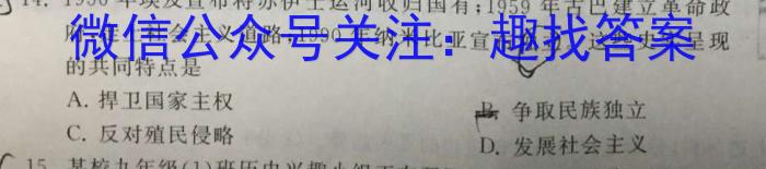 2023年湖北省新高考信息卷(四)历史