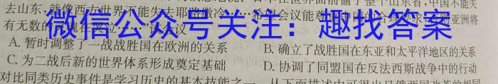 湘豫名校联考 2023年4月高三第二次模拟考试历史