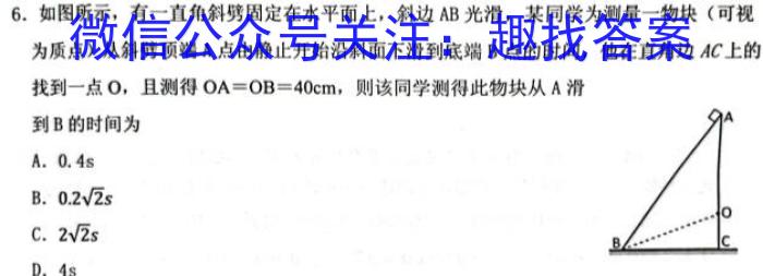 天一大联考 河南省2023年九年级学业水平模拟测评.物理