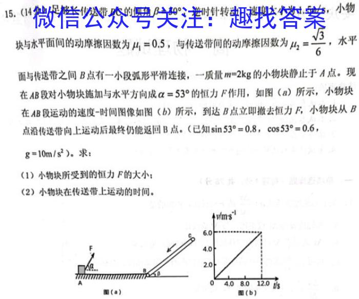 2023届衡中同卷 信息卷 新高考/新教材(一).物理