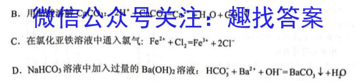 大同一中南校2022-2023年第二学期阶段性综合素养评价（二）化学