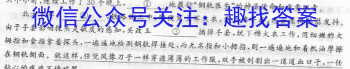 2023年普通高等学校招生全国统一考试仿真模拟卷(T8联盟)(八)语文