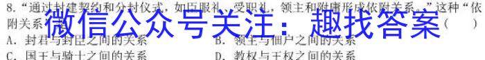 安徽省2022-2023学年度八年级下学期期中综合评估（6LR）历史