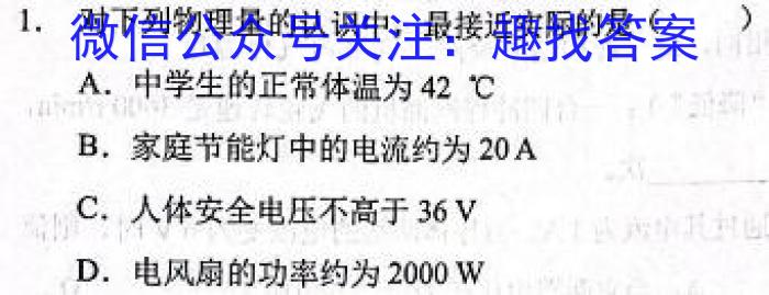 江西省青山湖区2023年3月九年级质量调研试卷.物理