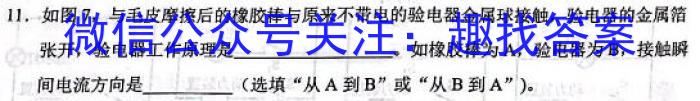 百师联盟 2023届高三信息押题卷(三)3 全国卷物理`