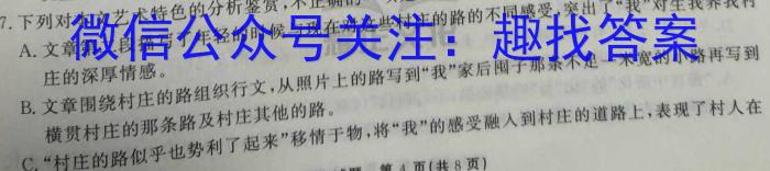 安徽省2023年九年级毕业暨升学模拟考试（一）语文