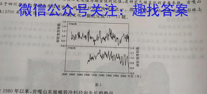 2023四川九市二诊高三3月联考地.理