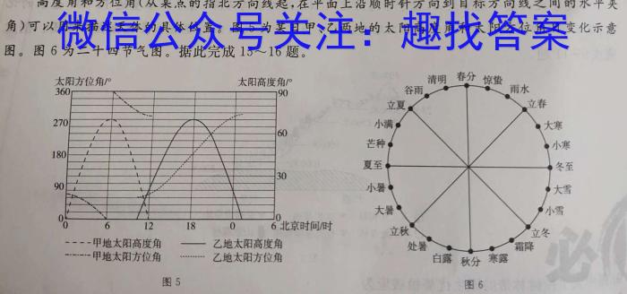 山西省高二年级2022-2023学年第二学期第一次月考（23406B）政治1