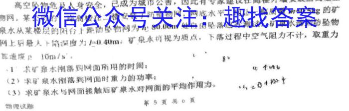 学科网2023届高三4月大联考（新教材）.物理