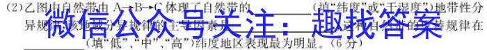 怀仁一中高二年级期中考试(23546B)l地理