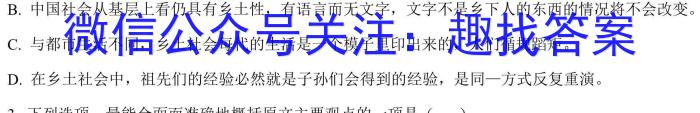 2023届河南省高三高考仿真适应性测试语文
