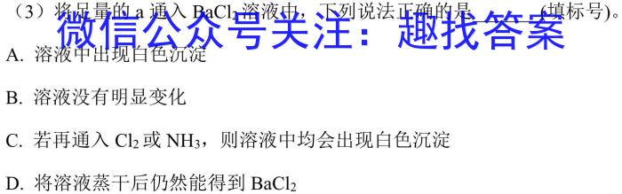 2023年商洛市第一次高考模拟检测试卷(23-347C)化学