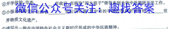 安徽省2023年九年级第一次教学质量检测（23-CZ140c）政治1