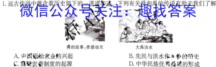 广西省2023年春季学期高二期中检测（23-394B）历史