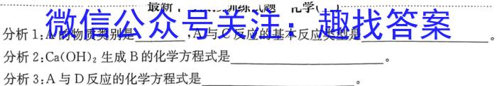 2023年山西省初中学业水平测试信息卷（三）化学