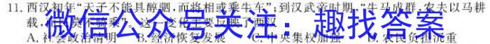 [岳阳二模]岳阳市2023届高三教学质量监测(二)历史试卷