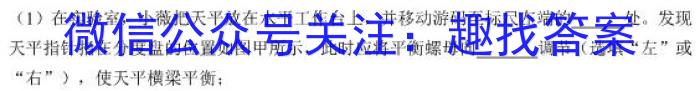 衡水名师卷 2023年辽宁名校联盟·信息卷(一)l物理